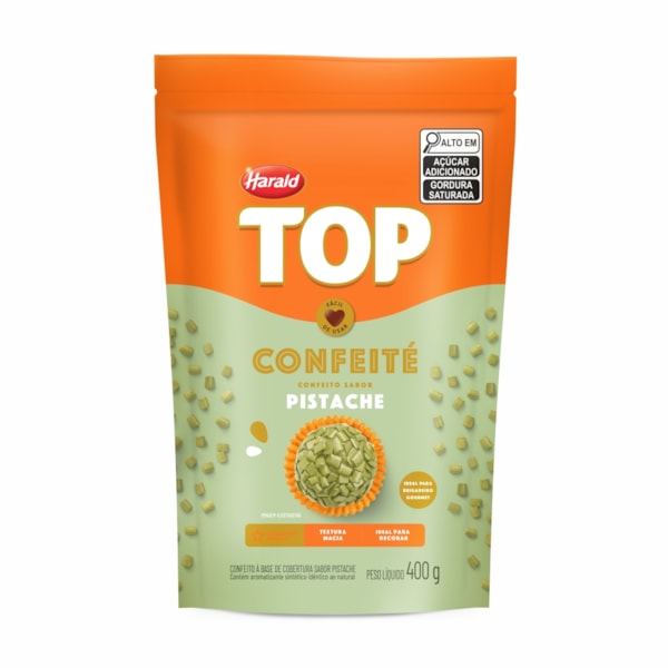 image Confeito Sabor Pistache 400G Confeité Top Harald