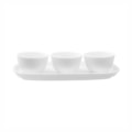 image Conjunto De Servir 4 Pecas Branco Ceramica Domus Oxford Un