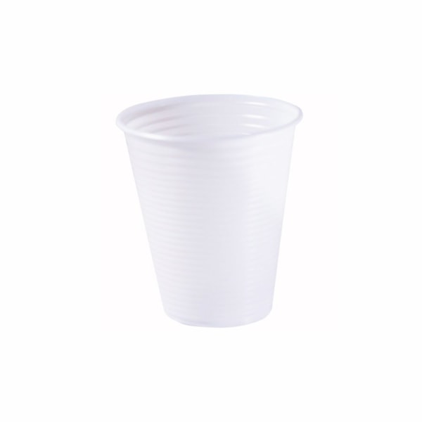 image Copo 180Ml Branco Ps Cristalcopo 100Un Cc-180Br (Tampa 4389)