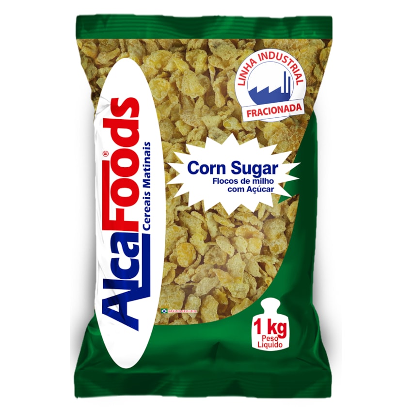 image Corn Flakes Flocos De Milho Com Açúcar Alcafoods 1Kg