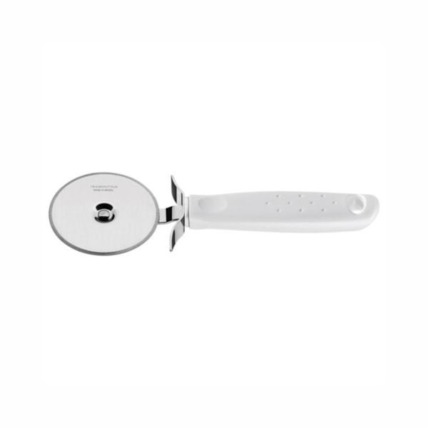 image Cortador Aço Inox P/ Pizza Cabo Branco 19,3Cm Tramontina Un