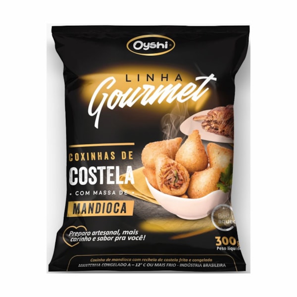 image Coxinha De Costela Mandioca Congelada Crocante Frita 18Gr Oyshi 300G