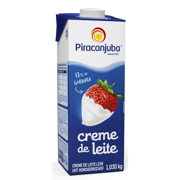 image Creme De Leite 1,03Kg Piracanjuba 17% De Gordura