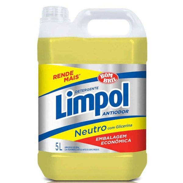 image Detergente 5Lt Neutro Amarelo Limpol
