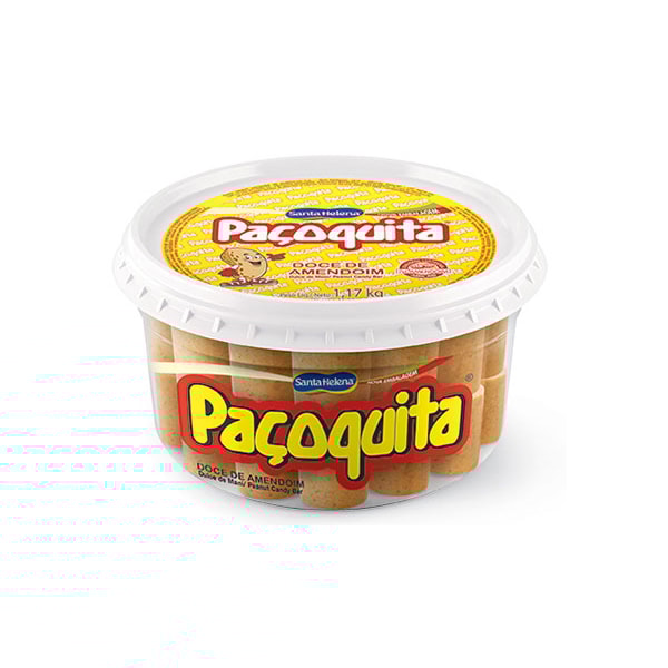 image Doce Paçoquita Rolha Santa Helena 65 X 18G Pote 1,17Kg