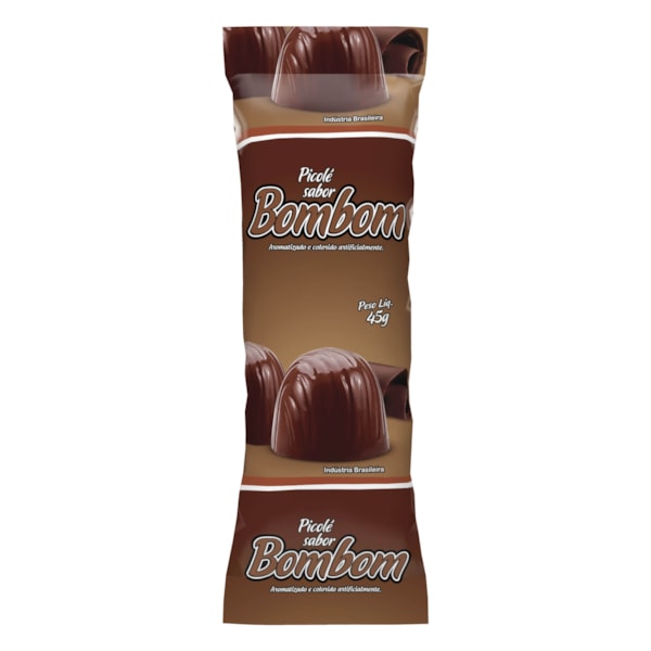 image Emb. P/Picolé Bombom 290Un 7 X 19Cm Bopp Perolizado Rio Novo