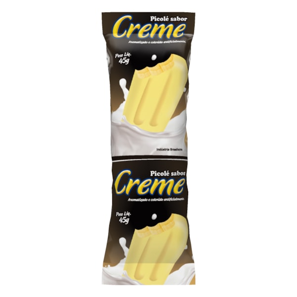 image Emb. P/Picolé Creme 290Un 6,7 X 19Cm Bopp Perolizado Rio Novo