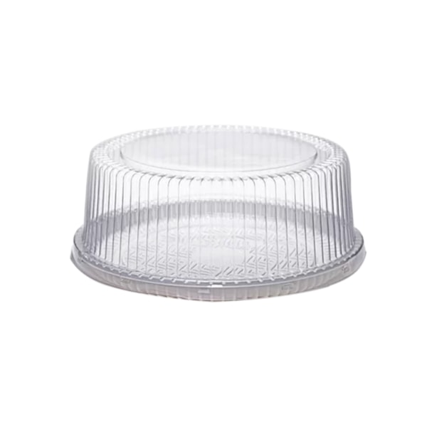 image Embalagem Bolo/Torta Media Redonda Branca 23,2Cm Base/Tampa Packform Pf-50M 10Un