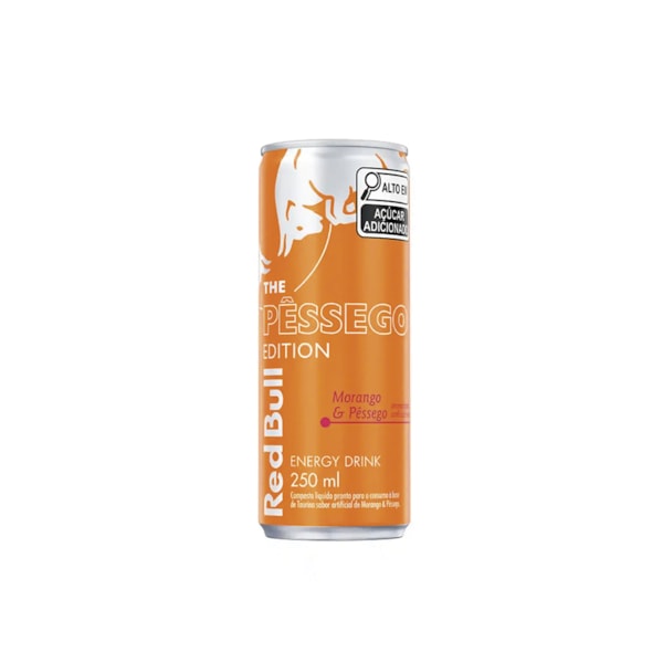 image Energético Morango e Pêssego Red Bull 250 Ml X 24 Un