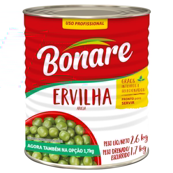 image Ervilha Bonare Lata 1,7Kg
