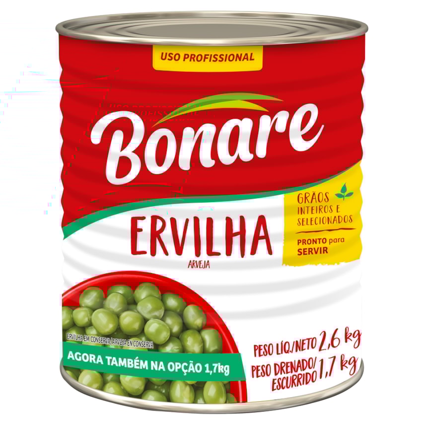 image Ervilha Bonare Lata 1,7Kg