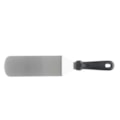 image Espátula Curva 7Cm Inox Cabo Preto Weck Un