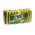 image Esponja Dupla Face Verde E Amarela 3M Scotch-Brite 10Un