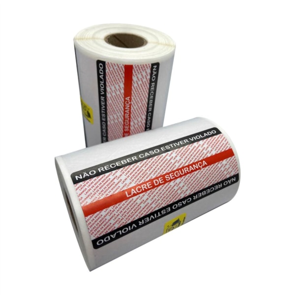 image Etiqueta Adesiva Lacre De Segurança 95 X 40Mm 500Un