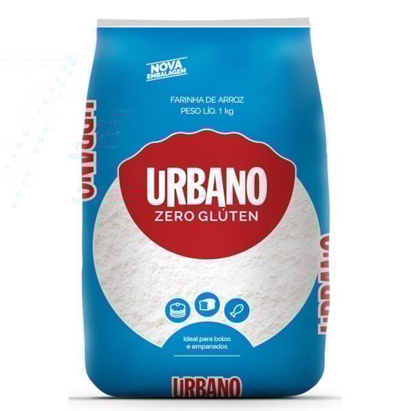 image Farinha De Arroz Sem Glúten 1Kg Urbano