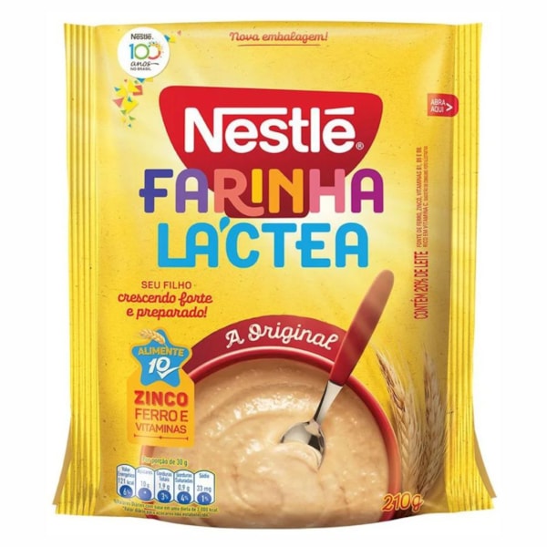 image Farinha Lactea Nestlé Pacote 210Gr