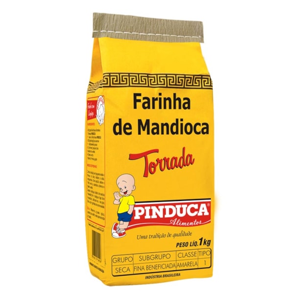image Farinha Mandioca Torrada 1Kg Papel Pinduca