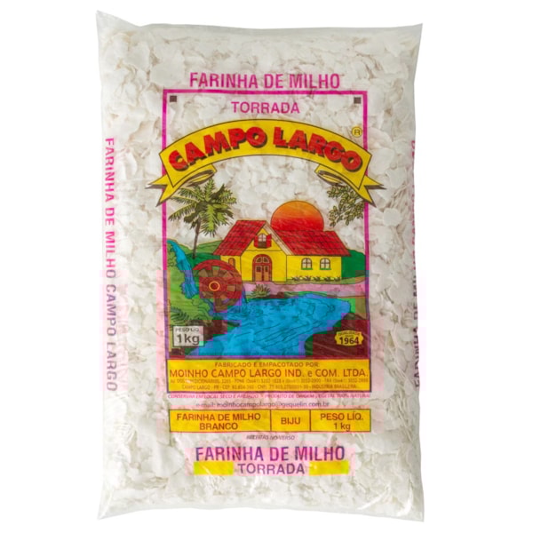 image Farinha Milho Branco Biju Campo Largo 1Kg