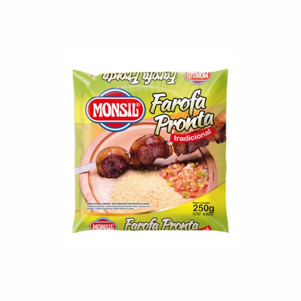 image Farofa Mandioca Tradicional Monsil 250G