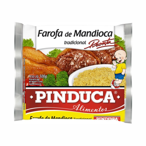 image Farofa Mandioca Tradicional Pinduca 500G