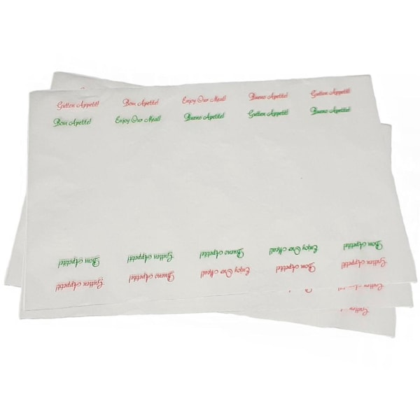 image Folha P/Fundo De Bandeja Com Impressão 25 X 35Cm 500Un - Toalha Bom Apetite