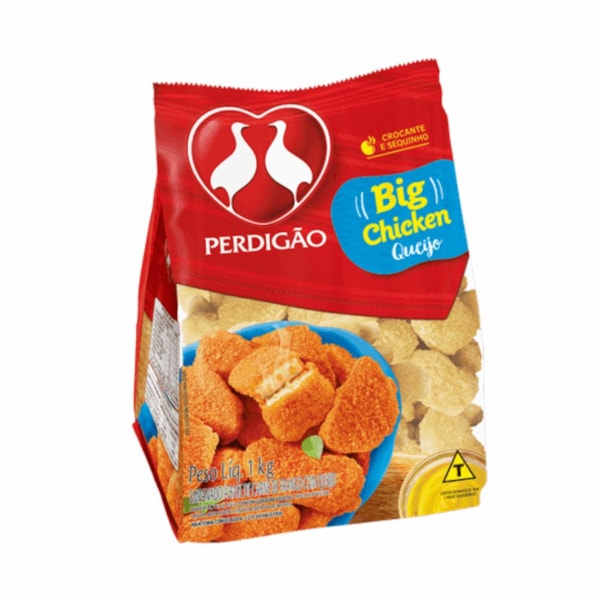 image Frango - Big Chicken Com Queijo Congelado Perdigão 1Kg