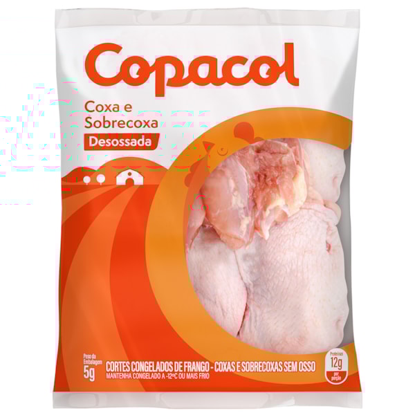 image Frango - Coxa E Sobrecoxa Sem Osso Com Pele Copacol Pacote