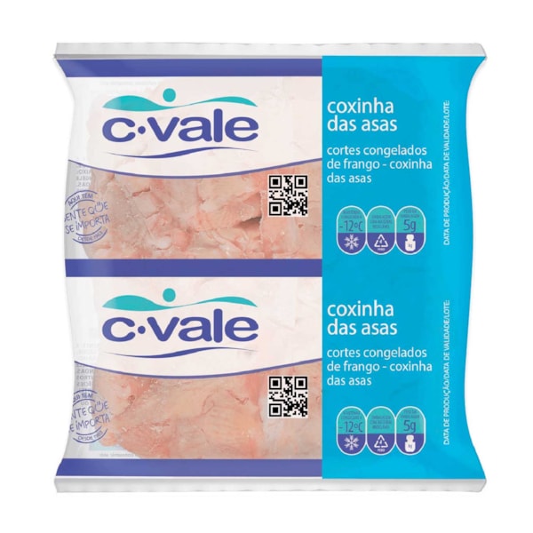 image Frango - Coxinha Da Asa (Drumette) C.Vale Pacote