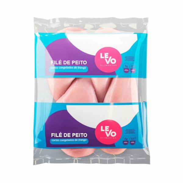 image Frango - File de Peito Inteiro Sem Pele Levo Pacote +/- 1,7 kg