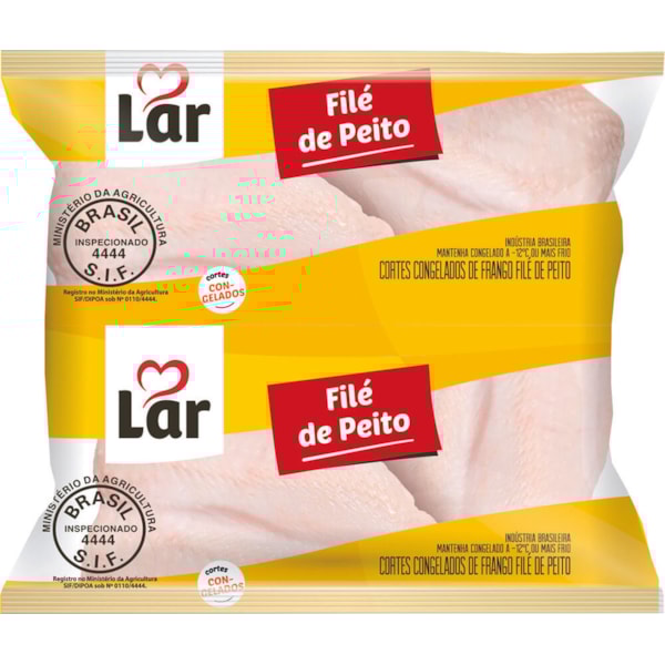 image Frango - File De Peito Inteiro Sem Sassami Lar Pacote