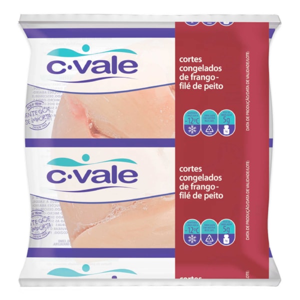 image Frango - File De Peito Metades Sem Sassami C.Vale Pacote