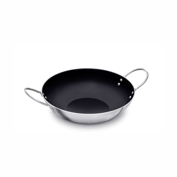 image Frigideira 30Cm 3,7L Wok Antiaderente Asa Cromada Abc