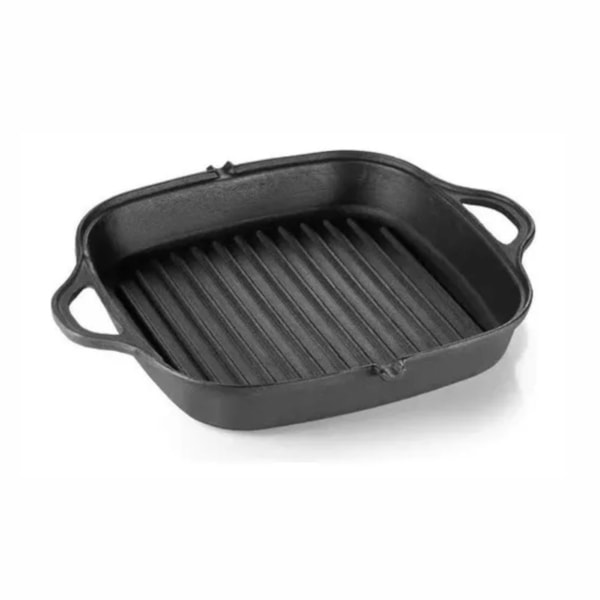 image Frigideira Grill Quadrada 4,5 X 26Cm Alca De Ferro Fumil
