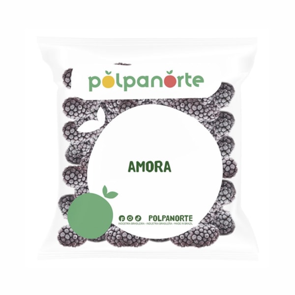 image Fruta Congelada Amora Inteira Iqf Polpanorte 1,02Kg