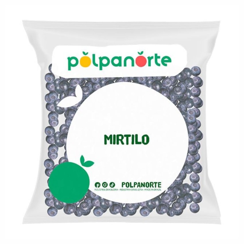 image Fruta Congelada Mirtilo Inteiro Iqf Polpanorte 1,02Kg