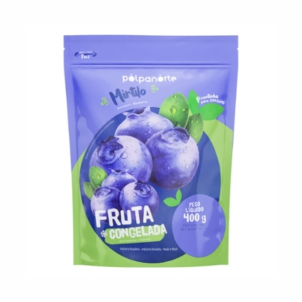 image Fruta Congelada Mirtilo Inteiro Iqf Polpanorte 400G