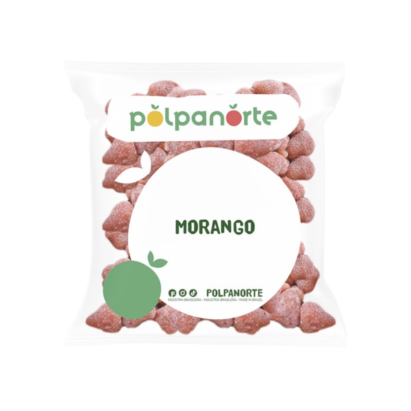 image Fruta Congelada Morango Inteiro Iqf Polpanorte 1,02Kg