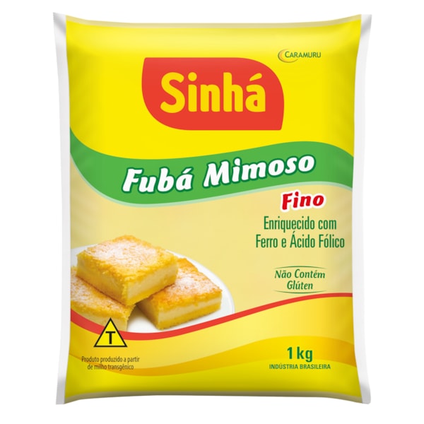 image Fubá Amarelo Mimoso Fino Sinha 1Kg