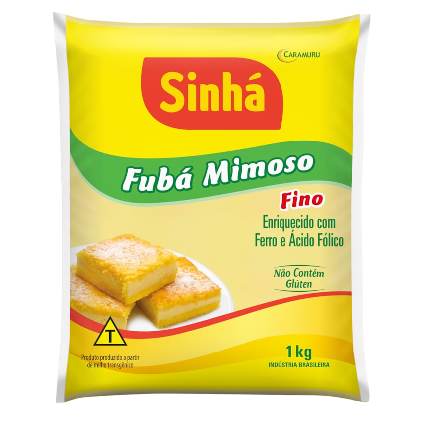 image Fubá Amarelo Mimoso Fino Sinha 1Kg