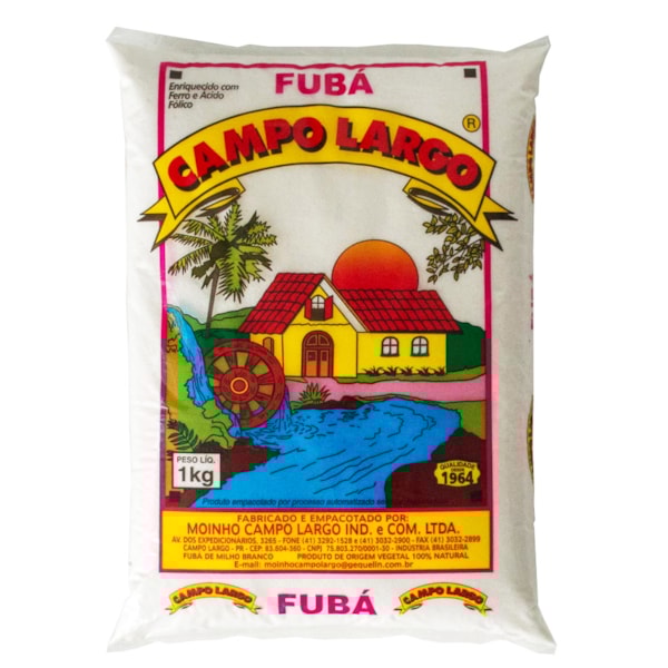image Fubá Branco Campo Largo 1Kg