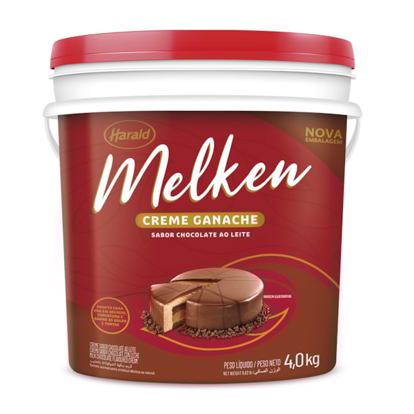 image Ganache Chocolate Ao Leite 4Kg Melken Harald
