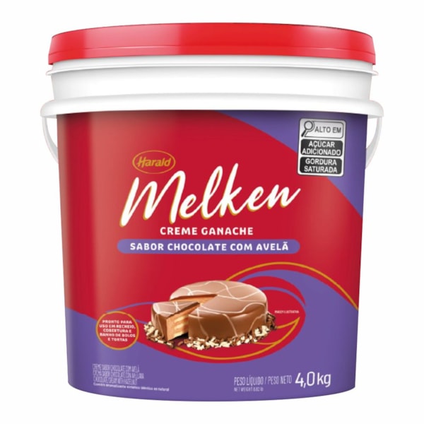 image Ganache Chocolate Ao Leite Com Avela 4Kg Melken Harald