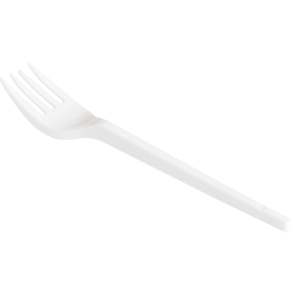 image Garfo Refeição Leve Branco Strawplast 1.000Un