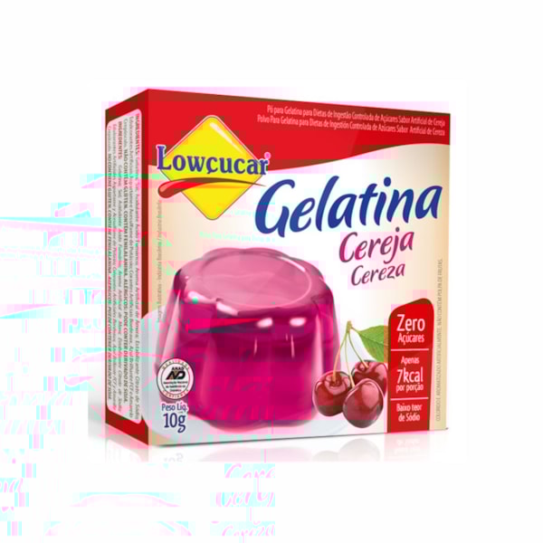 image Gelatina Diet Cereja Lowcucar 10G