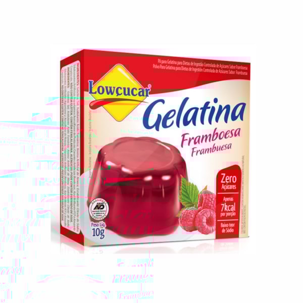 image Gelatina Diet Framboesa Lowcucar 10G