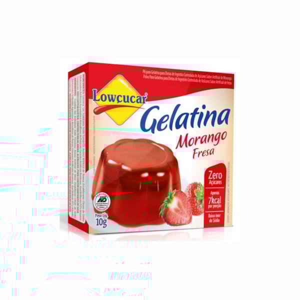 image Gelatina Diet Morango Lowcucar 10G