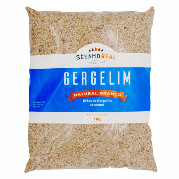 image Gergelim Branco Natural Sesamo Real 1Kg