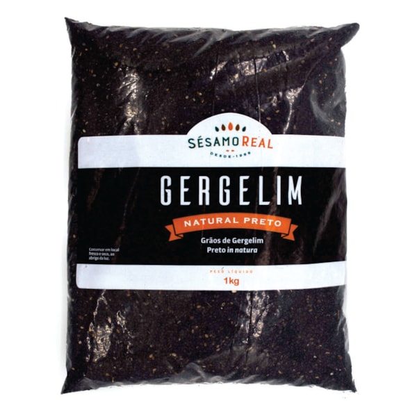 image Gergelim Preto Natural Sesamo Real 1Kg