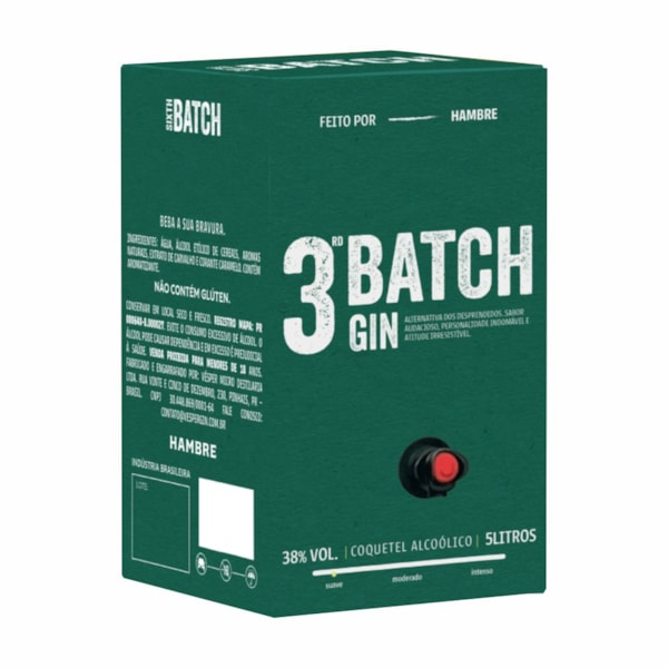 image Gin Batch 3Rd 5Lt Hambre Bag In Box