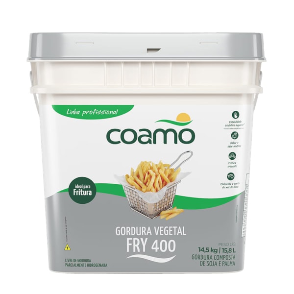 image Gordura Fry 400 Coamo Balde 14,5Kg